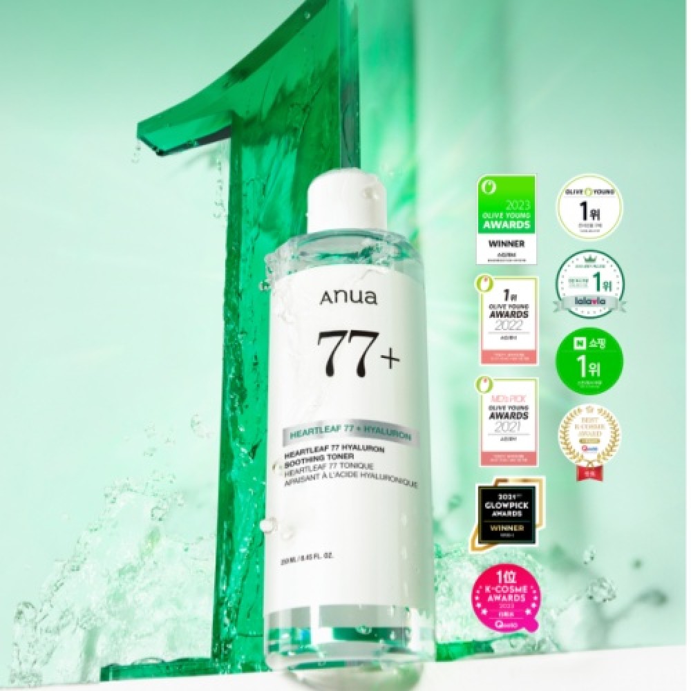 Anua Heartleaf 77% Soothing Toner 魚腥草77%舒緩鎮靜爽膚水 250ml Anua Heartleaf 77% Soothing Toner 魚腥草77%舒緩鎮靜爽膚水 250ml