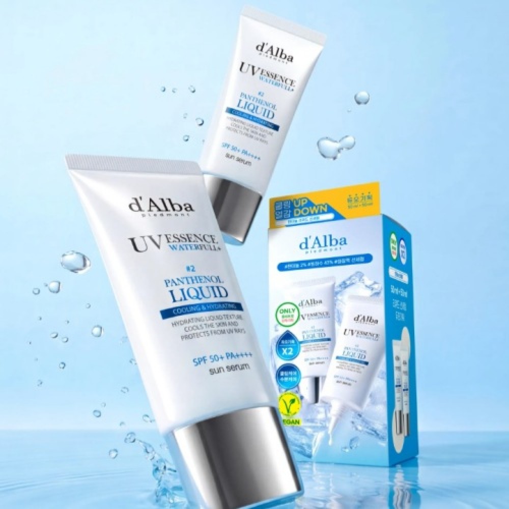 d'Alba Waterfull Panthenol Liquid Essence Sun Serum 白松露泛醇水感防曬精華 50ml +50ml *預訂 d'Alba Waterfull Panthenol Liquid Essence Sun Serum 白松露泛醇水感防曬精華 50ml +50ml *預訂